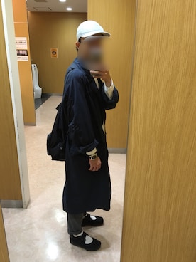 「REIGNING CHAMP（レイニングチャンプ）のアイテム（帽子）」を使った、KIYOさん（メンズ・172cm）の冬コーディネート