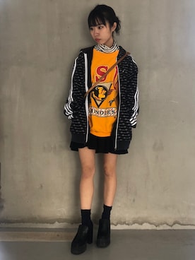 「LOUIS VUITTON（ルイヴィトン）のアイテム（バッグ）」を使った、miuさん（レディース・150cm）の春コーディネート