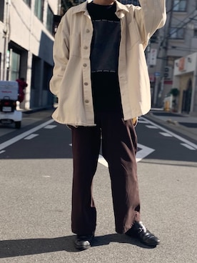 「CLANE（クラネ）のアイテム（スウェット）」を使った、ゆーたさん（メンズ・171cm）の冬コーディネート
