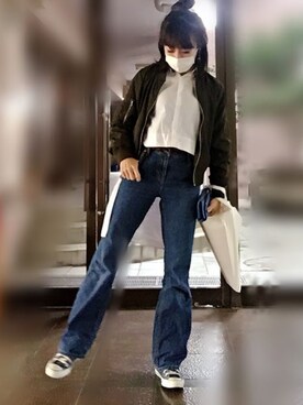 「アパレル」｜Asami Shigetaさん（レディース・158cm）の春コーディネート