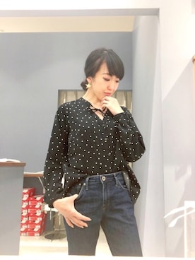 Asami Shigetaさん（レディース・158cm）の春コーディネート