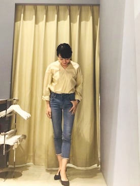 Asami Shigetaさん（レディース・158cm）の春コーディネート