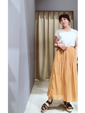 「姉妹ママ」｜Asami Shigetaさん（レディース・158cm）の夏コーディネート