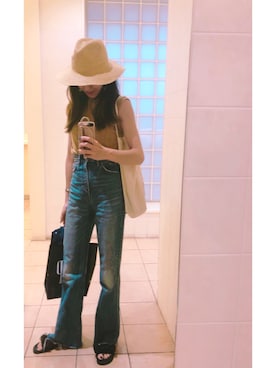 「姉妹ママ」｜Asami Shigetaさん（レディース・158cm）の夏コーディネート