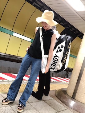 Asami Shigetaさん（レディース・158cm）の夏コーディネート