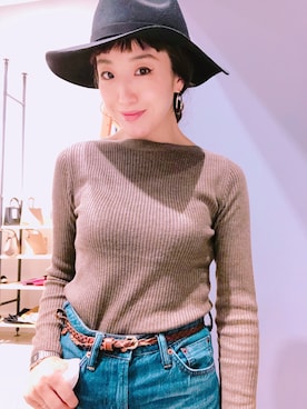 Asami Shigetaさん（レディース・158cm）の秋コーディネート