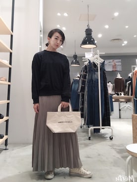 Asami Shigetaさん（レディース・158cm）の秋コーディネート