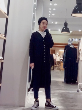 Asami Shigetaさん（レディース・158cm）の冬コーディネート