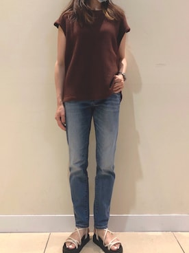 Asami Shigetaさん（レディース・158cm）の夏コーディネート
