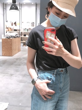 Asami Shigetaさん（レディース・158cm）の夏コーディネート