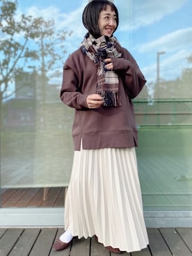 Asami Shigetaさん（レディース・158cm）の秋コーディネート