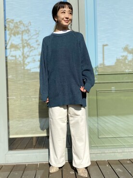 Asami Shigetaさん（レディース・158cm）の秋コーディネート