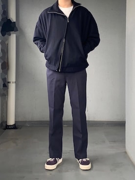 「BASISBROEK（バシスブルック）のアイテム（ジャケット/アウター）」を使った、kamaさん（メンズ・172cm）の冬コーディネート