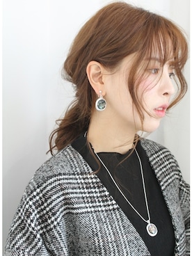 「アイテム（イヤリング）」を使った、groove-marketさん（レディース・163cm・20代）の冬コーディネート