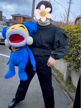 「アイテム（ローファー）」を使った、みほさん（レディース・162cm・10代）の冬コーディネート