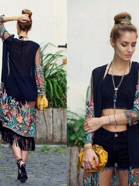 「shein」｜Ruxandra Ioanaさん（レディース）の夏コーディネート