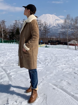 「ZARA（ザラ）のアイテム（ジャケット/アウター、ベージュ系）」を使った、xu1129さん（レディース・166cm）の春コーディネート