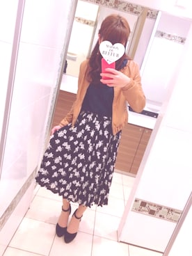 「DaTuRA（ダチュラ）のアイテム（ジャケット/アウター）」を使った、emiriさん（レディース・158cm）の春コーディネート