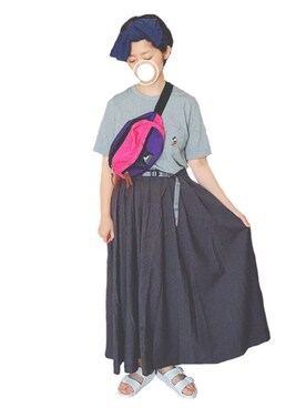 Chii🌈さんの「GRAMICCI  × BEAMS BOY / 別注 ギャバ ロング スカート」を使ったコーディネート