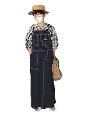 「SLOBE IENA（スローブイエナ）のアイテム（ジャンパースカート）」を使った、Chii🌈さん（レディース・155cm）の秋コーディネート