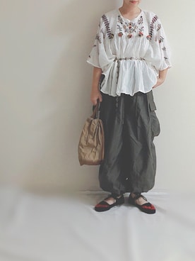 「カンフーシューズ」｜Chii🌈さん（レディース・155cm）の秋コーディネート