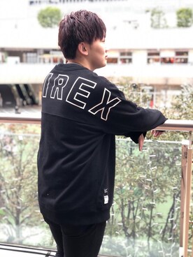 「バックロゴ」｜れーやさん（メンズ・176cm）の冬コーディネート