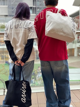 「お揃いコーデ」｜れーやさん（メンズ・176cm）の春コーディネート