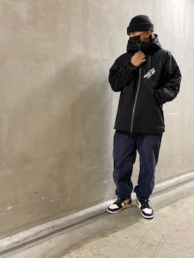 「ライトジャケット」｜れーやさん（メンズ・176cm）の冬コーディネート