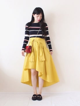 「abcdevol（エービーシーディーイーボル）のアイテム」を使った、まいさん（レディース・164cm）の春コーディネート