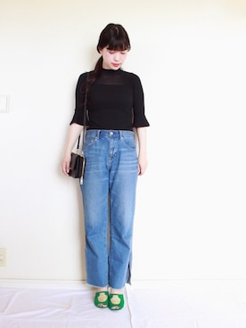 「LILY BROWN（リリーブラウン）のアイテム（シューズ）」を使った、まいさん（レディース・164cm）の春コーディネート