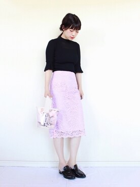 「SNIDEL（スナイデル）のアイテム（その他シューズ）」を使った、まいさん（レディース・164cm）の夏コーディネート