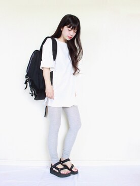 「Herschel Supply（ハーシェルサプライ）のアイテム」を使った、まいさん（レディース・164cm）の夏コーディネート