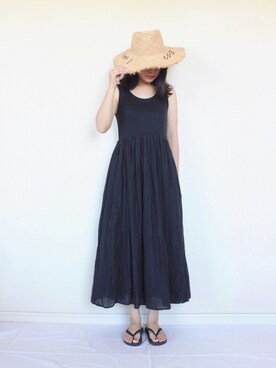 「SUBLIME（サブライム）のアイテム（ビーチサンダル）」を使った、まいさん（レディース・164cm）の夏コーディネート