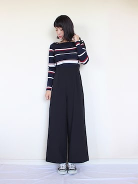 Spick & Span - 人気 マルチボーダーオフショル Spick & Span（スピックアンドスパン）の「マルチボーダー