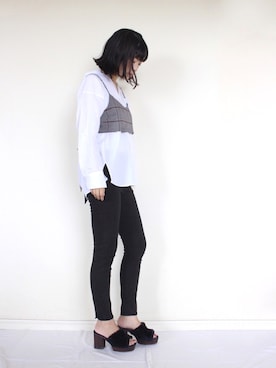「JEANASIS（ジーナシス）のアイテム（キャミソール）」を使った、まいさん（レディース・164cm）の秋コーディネート