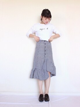 「SNIDEL（スナイデル）のアイテム（その他シューズ）」を使った、まいさん（レディース・164cm）の秋コーディネート