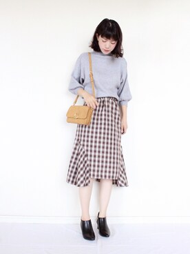 「N.VOUGE（エヌヴォーグ）のアイテム」を使った、まいさん（レディース・164cm）の秋コーディネート