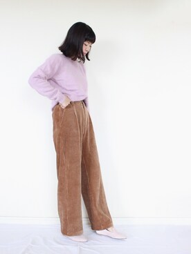 「N.（N. Natural Beauty Basic）（エヌエヌナチュラルビューティーベーシック）のアイテム（パンツ）」を使った、まいさん（レディース・164cm）の秋コーディネート