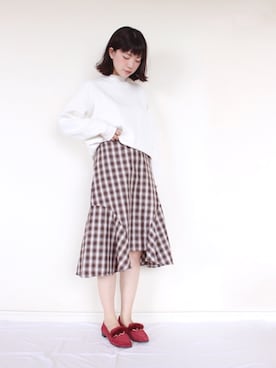 「N.VOUGE（エヌヴォーグ）のアイテム」を使った、まいさん（レディース・164cm）の秋コーディネート