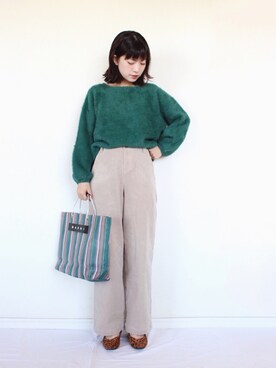 「URBAN RESEARCH DOORS（アーバンリサーチドアーズ）のコーデュロイパンツ（その他パンツ）」を使った、まいさん（レディース・164cm）の秋コーディネート