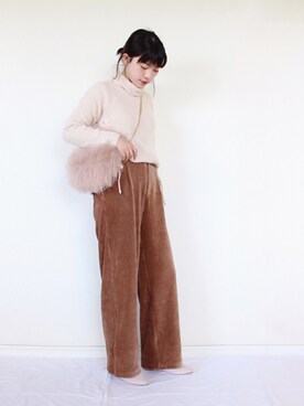 「N.（N. Natural Beauty Basic）（エヌエヌナチュラルビューティーベーシック）のアイテム（パンツ）」を使った、まいさん（レディース・164cm）の秋コーディネート