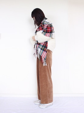「N.（N. Natural Beauty Basic）（エヌエヌナチュラルビューティーベーシック）のアイテム（パンツ）」を使った、まいさん（レディース・164cm）の冬コーディネート