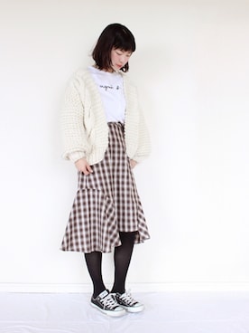 「N.VOUGE（エヌヴォーグ）のアイテム」を使った、まいさん（レディース・164cm）の冬コーディネート