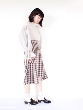 「N.VOUGE（エヌヴォーグ）のアイテム」を使った、まいさん（レディース・164cm）の冬コーディネート