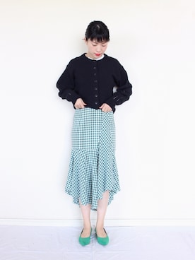 「DRWCYS（ドロシーズ）のアイテム（スカート）」を使った、まいさん（レディース・164cm）の冬コーディネート