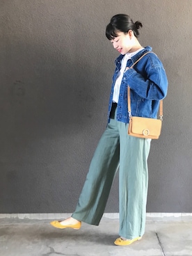 「襟抜き」｜まいさん（レディース・164cm）の春コーディネート