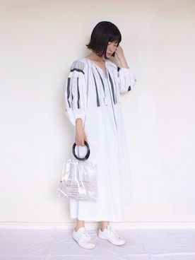 「JOURNAL STANDARD relume（ジャーナルスタンダード　レリューム）のアイテム（ワンピース/ドレス）」を使った、まいさん（レディース・164cm）の春コーディネート