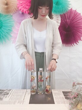 「SHIPS」｜「アイテム（その他）」を使った、まいさん（レディース・164cm）の春コーディネート