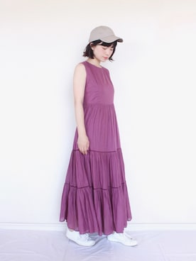 「URBAN RESEARCH Sonny Label（アーバンリサーチサニーレーベル）のアイテム（帽子）」を使った、まいさん（レディース・164cm）の夏コーディネート
