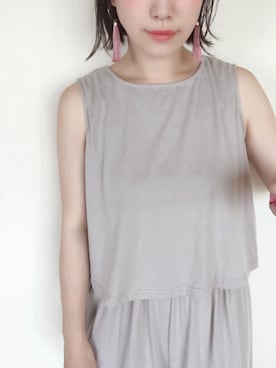 「URBAN RESEARCH Sonny Label（アーバンリサーチサニーレーベル）のアイテム（サロペット/オーバーオール）」を使った、まいさん（レディース・164cm）の夏コーディネート